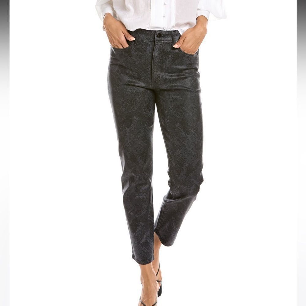 Rag & Bone Nina High-Rise Ankle Cigarette Snakeprint Jeans.Size 29